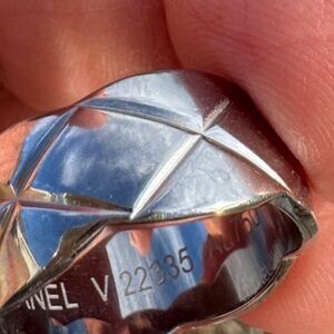 Elegant Silver Geometric RingCrush Ring